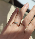 2mm Rope Twisted Gold Ring