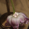 Golden Seed Packet Pendant- Birth Flower