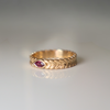 Wheat Marquise Shape Ruby Ring