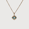 Laurel Montana Sapphire and Diamond Pendant Yellow gold