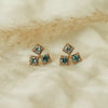 Ombre Montana Sapphire Trio Stud Earrings