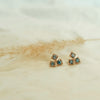 Ombre Montana Sapphire Trio Stud Earrings