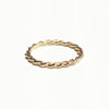 2mm Rope Twisted Gold Ring